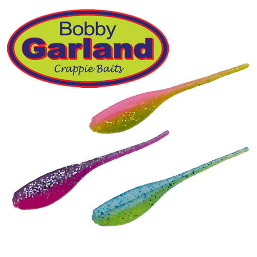 Bobby Garland Crappie Baits - New colors in the Itty Bit Swim'R!  New-for-2017 are the colors Midge (top) and Mayfly (bottom). What do you  think? #bobbygarland #garlandslab #slabs #crappiefishing #fishing